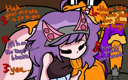 ass beaniebob blowjob breasts cropped_sweater dialogue fellatio female jacket male nuggie penis raptor_(m8) reskin sucking sucking_penis sunglasses_on_head talking thighs trepidation_gf_(friday_night_funkin)