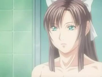 00s 1boy 1girls animated ass barefoot bath bathroom breast_sucking breasts brown_hair cleavage_(game) close-up covered_erect_nipples cum cum_in_mouth english_subtitles erect_nipples fellatio grabbing_another's_breast green_eyes groping hair_ribbon huge_breasts indoors inseki japanese_voice_acting large_breasts licking_penis long_hair nipples nude oral_sex ova paizufella paizuri penis sound stepbrother_and_stepsister straight stroking_penis toudou_erika toudou_yuuto uncensored video