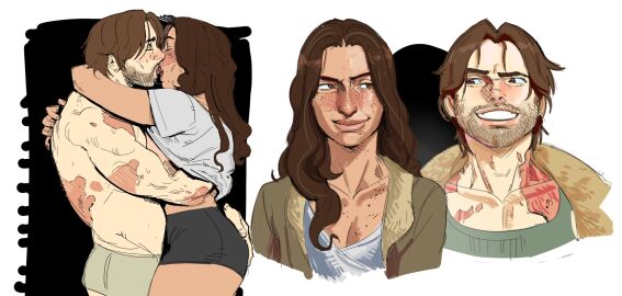 beatrice_portinari big_ass corujahorny kissing long_hair male muscular muscular_male ordem_paranormal tristan_monteiro