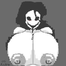 1girls areolae banillansfw big_breasts breasts female grey_hair her_(imscared) huge_breasts imscared white_body