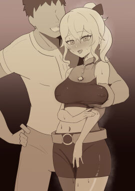 1boy 1girls altered_common_sense ass belly belly_button big_breasts big_nipples blush boobs breast_grab breasts change_in_common_sense cheating common_sense_change cuckold_pov erect_nipples female genshin_impact grabbing_breasts henzu-zu hi_res highres hoyoverse huge_breasts imminent_sex jean_gunnhildr large_breasts light-skinned_female light_skin looking_at_viewer male mihoyo mind_control molestation molesting monochrome nervous nervous_smile netorare nipple_bulge nipple_piercing nipple_piercings_under_clothes nipples nipples_visible_through_clothing ntr open_mouth pierced_nipples piercing ponytail prostitute prostitution qos qos_clothing queen_of_spades queen_of_spades_symbol sex_slave skirt smile sweat sweatdrop thighhighs thighs tight_clothing touching_nipples unaware unaware_hypnosis unbothered utter_domination