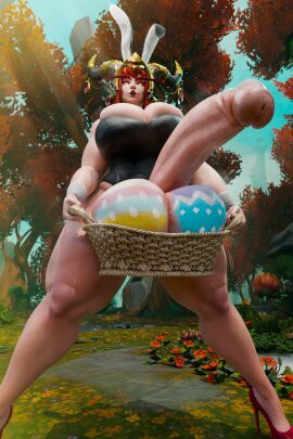 1futa 3d alexstrasza balls big_balls big_breasts big_dick big_penis breasts easter easter_balls easter_basket easter_egg futa_only futanari huge_balls huge_cock intersex painted_balls penis vana3d world_of_warcraft