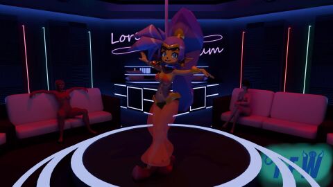 3d accident animated bayonetta_(character) blender blender_cycles dancing no_sound nude nude_female samus_aran shantae_(character) stripclub stripped_naked stripper_pole tagme thefizzler video watching watching_from_afar
