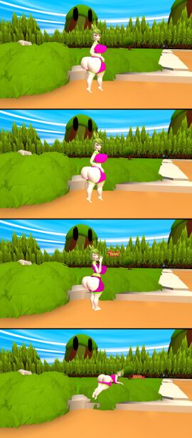 3d ass ass_bigger_than_head ass_cleavage ass_jiggle big_ass breasts butt_cheeks chaps female kaibernation looking_at_viewer melony_(smg4) side_boobs sleeping smg4 snot_bubble tired tired_eyes unaware_wardrobe_malfunction wardrobe_malfunction yawn