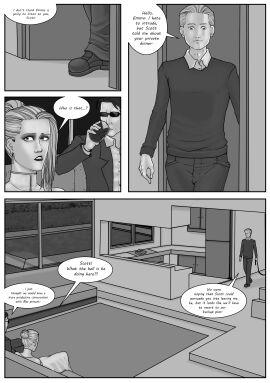 1boy 2girls anal anal_sex anus armpits arms_up ass asshole big_ass black_and_white black_bra black_choker black_elbow_gloves black_g-string black_garter_belt black_garter_straps black_queen black_stockings bra breasts bubble_ass bubble_butt choker cuckold cyclops_(x-men) doujinshi elbow_gloves emma_frost english_text eyeshadow female g-string garter_belt garter_straps hourglass_figure huge_breasts jean_grey large_breasts lingerie_only male male/female marvel marvel_comics mature_female navel nipple_bulge nipples nude nude_male o.f-shotgun older_female original_character panties ponytail posing pussy scott_summers shaved_pussy sideboob speech_bubble stockings submissive_female thong thong_panties vagina vaginal_penetration white_bra white_elbow_gloves white_g-string white_queen white_stockings x-men younger_male