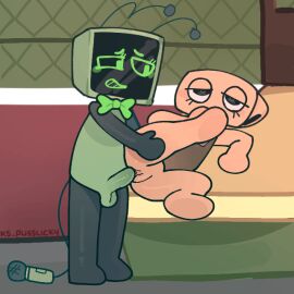 1futa 1girls animated canon_design covering_mouth dandy's_world female futa_on_female futanari gif heart-shaped_pupils intersex ks_pusslicky lesbian looking_pleasured microphone_tail no_sound penetration roblox self_upload shelly_(dandy's_world) simple_background smirking_at_partner tv_head vee_(dandy's_world)