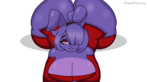 1girls animatronic ass ass_bigger_than_head big_ass big_breasts bonfie bonnie_(cally3d) bonnie_(fnaf) breasts clothed dropedartist enormous_ass female five_nights_at_freddy's fredina's_nightclub furry furry_female furry_only huge_ass looking_away lying lying_on_floor robot solo