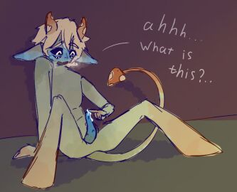 first_time male male_only masturbation micael_mushroom mushroom_humanoid mushroom_oasis sensitive solo_male troll without_clothes