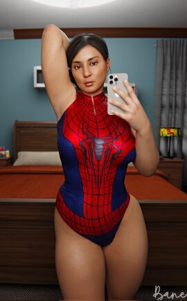 1girls 3d ass big_ass big_breasts breasts curvaceous curvy curvy_figure female hips hourglass_figure light-skinned_female light_skin malicious_bane marvel marvel_comics mature mature_female rio_morales rio_morales_(insomniac) slim_waist spider-man:_miles_morales_(ps5) spider-man_(cosplay) spider-man_(ps4) spider-man_(series) spider-man_2_(ps5) voluptuous waist wide_hips