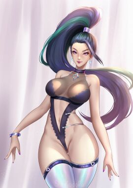 1girls alternate_costume female female_focus female_only k/da_all_out_kai'sa k/da_all_out_series kai'sa league_of_legends shinkodoku