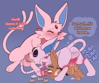 1girls 2_tails 2boys 3_eyes absurd_res anal anal_sex anklet anus aska_(paradox_espeon) backsack balls ballsack bandana bent_over blush bodily_fluids bouncing_balls cheek_tuft closed_eyes cum cum_drip cum_in_mouth cum_in_pussy cum_inside cum_on_penis cumshot darkie_(espeon) dripping eevee eeveelution ejaculation espeon eva_the_eevee eyewear facial_tuft fellatio female feral gay gay_sex generation_1_pokemon generation_2_pokemon genital_fluids genitals glasses_off glowing glowing_genitalia glowing_penis glowing_ring goggles group group_sex handkerchief hi_res jewelry kerchief knot looking_at_another looking_up male male/female male/male male_espeon multi_eye multi_tail narrowed_eyes neck_ring nintendo open_mouth oral oral_sex paradox_pokemon penetration penile penis pokemon pokemon_(species) porldraws pussy raised_leg raised_tail ring robot_feral sex tail tail_fetish tail_in_ass tail_insertion tail_play threesome thrusting tool_belt trio tuft vaginal_penetration