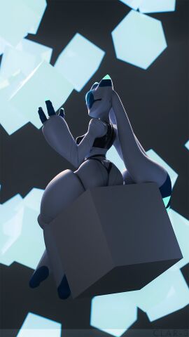1girls 3_fingers 3d 3d_model 3d_render anthro artist_name artist_signature ass big_ass big_thighs blender_cube blue_eyes blue_fingers breasts clar-3 closed_eyes clothed clothed_female clothing female female_focus female_only fingers gigantic_thighs glowing huge_ass huge_thighs jpeg looking_at_viewer lunaris_(pal) medium_breasts nub_feet pal_(species) palworld panties pseudo_hair robot robot_girl shirt sitting small_breasts solo solo_female tagme thick_hips thick_thighs thighs watermark white_body wide_hips