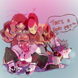 anal bondage canid canine canis collar degradation domestic_dog feral from_behind_position generation_1_pokemon german_shepherd herding_dog hi_res leash male male/male mammal mounting nintendo pastoral_dog penetrative_sex petplay pokemon pokemon_(species) roleplay sex vulpix zanthu