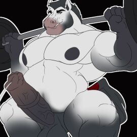 1:1 abs animal_genitalia animal_penis animated anthro bara belly biceps big_biceps big_muscles big_pecs blush bodily_fluids claws cum cumshot ejaculation equid equine equine_genitalia equine_penis exercise finger_claws gay genital_fluids genital_piercing genitals horse male mammal morinetsu multicolored_body muscles muscular muscular_male nipples obliques pecs penis piercing short_playtime slightly_chubby slightly_chubby_anthro slightly_chubby_male solo teeth telegram_sticker weightlifting white_body workout yaoi