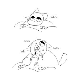 ambiguous_gender anthro bodily_fluids cum cum_in_mouth cum_inside cum_on_face cumshot deepthroat duo ears_down ejaculation felid feline fellatio first_person_view futanari genital_fluids genitals intersex low_res mammal oral oral_penetration overweight penetration penile penis pivoted_ears sex sleepygirlthing