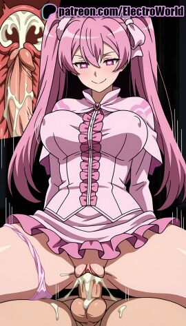 1boy 1girls 2025 ai_generated akame_ga_kill! artist_name blush breasts bust cervix chest clitoral_hood clothed_sex cock cowgirl_position cross_section cum cum_in_pussy deep_penetration dick ejaculation electroworld excessive_cum exposed_pussy female fucking hi_res high_quality high_resolution highres impregnation intercourse internal_cumshot juicy_pussy long_hair love_making mine_(akame_ga_kill!) overflow panties patreon patreon_username penetration penis pink_eyes pink_hair pussy sex sex_from_behind sexual_intercourse smile solo_focus stable_diffusion straddling straight testicles tight_pussy uncensored underwear uterus vagina vaginal_penetration watermark