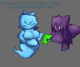 breasts doki_doki_literature_club english_text female fnfsimp613 ghost ghost_girl ghosts nipples sayori_(doki_doki_literature_club) sequence sequential text vore vore_belly yuri_(doki_doki_literature_club)