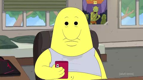 1boy 1girls 2d adult_swim animated areola_peek areolae arm_up ass bedroom bedroom_eyes big_ass big_breasts breasts cartoon_network charlie_(smiling_friends) cleavage covered_nipples covering_breasts dark-skinned_female dark_skin dolly_dimpley edit eyes_open green_hair hand_on_chin hand_on_face hat headphones indoors legs_up looking_at_viewer lying lying_on_stomach meme mp4 oc official_animation official_style original_character painting_(object) pink_background pinup planz34 seductive_eyes shorter_than_10_seconds shorter_than_30_seconds sitting smiling_at_viewer smiling_friends sweat_stain tagme tank_top video warner_brothers yellow_body yellow_skin