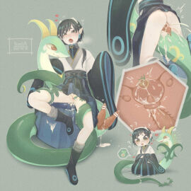 1boy 1maleherm 2025 2_penises after_sex after_vaginal animal_genitalia animal_penis asian_clothing ass biped black_boots black_clothing black_eyebrows black_eyes black_footwear black_hair black_kimono blue_boots blue_clothing blue_footwear blue_kimono bodily_fluids boots censor_bar censored censored_genitalia censored_penis cervical_penetration cervix clothed clothed_humanoid clothed_maleherm clothed_sex clothing crouching cum cum_drip cum_from_pussy cum_in_pussy cum_in_uterus cum_inside cum_on_body cumshot cuntboy cuntboy_sans_balls cutaway dated diphallia diphallism duo ear_piercing early_pregnancy east_asian_clothing ejaculation elemental_creature erection erection_under_clothing eyebrows fallopian_tubes fangs femboy feral feral_penetrating feral_penetrating_humanoid flora_fauna footwear generation_5_pokemon genital_fluids genitals green_body green_ears grey_background grey_clothing grey_footwear grey_socks hair happy heart_symbol hearts_around_head hemipenes herm hermaphrodite hi_res human humanoid humanoid_genitalia humanoid_on_feral humanoid_penetrated humanoid_penis humanoid_pointy_ears humanoid_pussy iimia impregnation ineffective_censorship internal internal_vaginal intersex intersex/male intersex_humanoid intersex_penetrated interspecies interspecies_impregnation japanese_clothing kimono leaf leaning leaning_backward long_hair looking_down male male_feral male_on_maleherm male_penetrating male_penetrating_intersex male_penetrating_maleherm maleherm maleherm_humanoid maleherm_penetrated multi_genitalia multi_penis multicolored_boots multicolored_clothing multicolored_footwear multicolored_kimono nintendo open_mouth open_smile ovaries ovum penetration penile penile_penetration penis penis_in_pussy penis_size_difference piercing pink_tongue plant plantigrade pointy_ears pokemon pokemon_(species) pokephilia precum pregnant pregnant_humanoid pregnant_intersex pregnant_maleherm pupils pussy question_mark red_eyes red_penis reptile scalie seed sequence serpentine serperior sex shaking shoes signature simple_background sitting skirt skirt_lift smile snout socks sparkles spiral_eyes spread_legs spread_pussy spreading straddling tears teeth tongue trembling two-tone_boots two-tone_clothing two-tone_footwear uterus vaginal_penetration vines white_clothing white_kimono x-ray yellow_inner_ear zoophilia