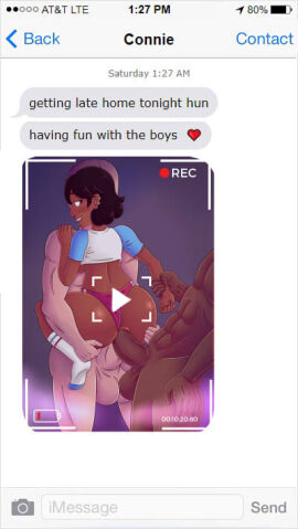 1girls 2020 2boys anal anal_sex anon booty_shorts cartoon_network cheating cheating_girlfriend college college_student commission connie_maheswaran cuckold dark-skinned_female dark-skinned_male dark_skin digital_media_(artwork) double_penetration ear_piercing earrings english english_text fake_screenshot female light-skinned_male light_skin long_socks lowres male netorare piercing pussy recording recording_on_phone size_difference steven_universe steven_universe_future text text_message threesome timelessgear uncensored vaginal_penetration