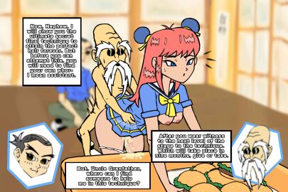 1girls accurate_art_style adult_swim age_difference breasts breasts_out brenda_(perfect_hair_forever) burger cartoony cheating clothed_female_nude_male commission cuckold cuckolding cum_in_pussy dialogue digital_drawing_(artwork) dirty_old_man doggy_style female food from_behind gerald_bald_z hamburger impregnation male mapachips miniskirt netorare ntr old_male older_male_and_younger_female older_penetrating_younger panties_around_one_leg perfect_hair_forever pink_hair pixiv_commission pussy school_uniform sex sunglasses surprised table text