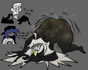 1girls 2boys all_fours ass ass_clapping barefoot black_body blue_hair boyfriend_(friday_night_funkin) canon_couple completely_nude confused couple extremely_horny female female_focus friday_night_funkin full_body girlfriend_(friday_night_funkin) horny horny_female huge_ass legion_(the_trollge_files) male monster monster_girl naked naked_female nanodude78 nightmare_waifu nude nude_female onomatopoeia shaking shaking_ass shaking_butt sharp_teeth smile solo_focus sweat sweaty_ass sweaty_butt teeth teeth_showing the_trollge_files tongue tongue_out trollge trollge_bf_(fnf) trollge_gf_(fnf) twerking wet white_hair wiggle wiggling_ass yellow_eyes yellow_tongue