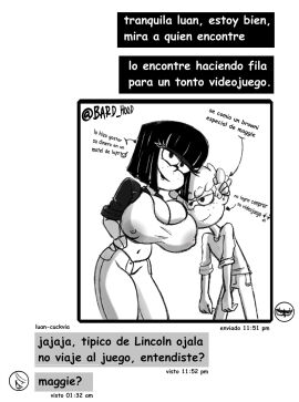 aged_up bard_hood bisexual bisexual_female brother_in_law_and_sister_in_law chat_box cheating cheating_girlfriend female gothic_girl implied_cheating lincoln_loud luan_loud maggie_(the_loud_house) nickelodeon rogueartlove short-haired_female short_hair tagme text_message the_loud_house