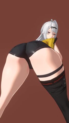1girls 3d 3d_animation alternate_version_available ass ass_focus female female_focus female_only futaholic looking_at_viewer looking_back looking_back_at_viewer simple_background tagme twerk video