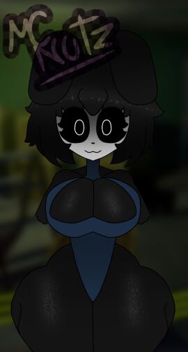 armless asswald big_breasts big_thighs black_body black_hair blue_clothing breasts cleavage clothed clothing disney eyelashes fan_character female female_only five_nights_at_freddy's five_nights_at_treasure_island fnati furry huge_thighs leotard looking_at_viewer mcdope_(artist) mcnutz_(artist) oswald_the_lucky_rabbit rabbit rabbit_ears rabbit_girl solo thick_thighs thighs wide_hips