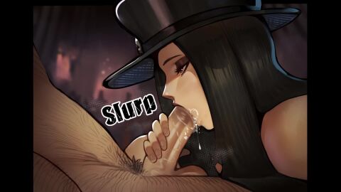 audible_ejaculation bell blowjob clothed_sex cum cum_in_mouth fluffydango guilty_gear guilty_gear_strive handjob handjob_while_sucking hat long_hair nonbinary nsfw_sonia_va penis red_eyes starnax04 swallowing swallowing_cum tagme testament_(guilty_gear) top_hat veiny_penis video