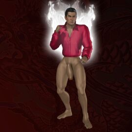 3d 3d_model blender blender_(artwork) blender_(software) blender_eevee fighting_pose fighting_stance gay kiryu_kazuma male ruvgaming solo_male yakuza_(series)