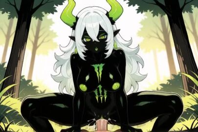 1boy 1boy1girl 1girls ai_generated breasts collarbone completely_nude cowgirl_position cum cum_in_pussy cum_on_body cum_on_breasts day earrings female forest gashi-gashi grass jewelry lips looking_at_viewer male medium_breasts monster monster_girl nature navel nipples nude open_mouth outdoors penis pov pussy rock sex solo_focus spread_legs squatting_cowgirl_position straddling straight tagme tree vaginal_penetration vaginal_sex video younger_female