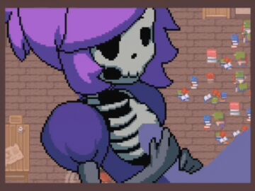 akai_(ugokashitari) animated animation black_body black_bones boobjob breasts cum cum_on_breasts cum_on_ribs female female/male female_focus game_cg genitalia gray_body gray_bones grey_body grey_bones handjob horizontal_image horizontal_video longer_than_10_seconds loop male male/female princess_and_conquest purple_clothes purple_clothing purple_hair sex short_playtime shorter_than_10_minutes shorter_than_30_seconds shorter_than_3_minutes shorter_than_five_minutes shorter_than_four_minutes shorter_than_one_minute shorter_than_two_minutes skeleton skeleton_girl