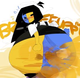 1girls anus ass bottomless ena ena_(series) fart fart_cloud fart_fetish female huge_ass no_panties novacartridge_(artist) skirt thick_thighs wide_hips