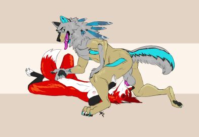 2020 anthro anthro_on_anthro anthro_penetrated anthro_penetrating anthro_penetrating_anthro ass balls black_nose bodily_fluids breasts brown_body brown_fur canid canine canis claws closed_eyes coyote cum cum_in_mouth cum_inside deepthroat drinking drinking_cum duo ejaculation erection fellatio female female_penetrated finger_fuck fingering fox fur genital_fluids genitals grey_body grey_fur irrumatio looking_back lying male male/female male_penetrating male_penetrating_female mammal multicolored_body multicolored_fur nipples nude on_back oral oral_penetration pawpads penetration penile penis penis_in_mouth pussy red_body red_fur sex simple_background small_breasts sucking tail teeth throat_swabbing tongue tongue_out twistedteeth vaginal_penetration