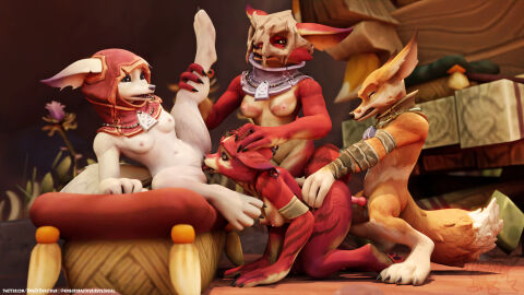 1boy 3d 3girls blizzard_entertainment cunnilingus female furry kingofdracthyr male pussy tagme vaginal_penetration vaginal_sex vulpera vulpera_female vulpera_male warcraft world_of_warcraft