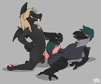 anal anthro avian bat beak_fetish biobatz bird blush bodily_fluids claws closed_eyes corvid corvus_(genus) cum cum_inside duo erection fangs feathers feet femboy genital_fluids genitals girly hair hi_res jackdaw kneeling knot long_hair lying male male/male male_penetrating mammal oscine passerine pawpads paws penetration penis pubes sex sleepingdog smile sodacaps talons tapering_penis teeth throbbing toes wings wings_on_back