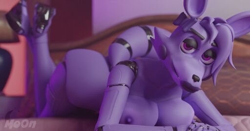 3d animatronic female five_nights_at_freddy's fox mangle_(disembowell) mangle_(fnaf) mangle_(psychojohn2) moon_(sidemoonlight) purple_body robot sidemoonlight_(artist) solo tagme