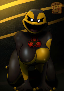 1girls 2024 2024s 2d 2d_(artwork) 2d_artwork abstract_background absurd_res absurdres all_fours amphibian anthro anthro_female anthro_only anthrofied artist_logo artist_name beanontoast big_breasts biohazard_necklace biohazard_pendant black_body black_eyes black_fur black_skin breasts critters_(poppy_playtime) crossgender curvy_figure digital_drawing_(artwork) digital_media_(artwork) eyelashes featureless_breasts female female_anthro female_focus female_only frog frog_girl frog_humanoid furry furry_female furry_only genderswap genderswap_(mtf) glistening glistening_body glistening_skin glowing_eyes hi_res icky_licky_(poppy_playtime) jewelry looking_at_viewer membrane_(anatomy) mob_entertainment mob_games mtf_crossgender multicolored_body multicolored_skin necklace nightmare_critters no_humans open_mouth open_smile orange_skin patreon_logo pendant poison_dart_frog poppy_playtime poppy_playtime_(chapter_4) rule_63 smile smiling smiling_at_viewer smiling_critters solo solo_female solo_focus tagme thick_thighs thighs two-tone_body two-tone_skin voluptuous voluptuous_female white_eyes white_pupils yellow_body yellow_skin