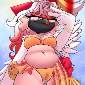 angle_view avian bird cecelia_the_cockatoo_(character) chubby clothed cockatoo female female_only furry oc original_character pussy realistic_proportions soaked_pussy solo solo_female solo_focus sonic_(series) sonic_oc sonic_the_hedgehog_(series) swimsuit swimwear wet wet_pussy