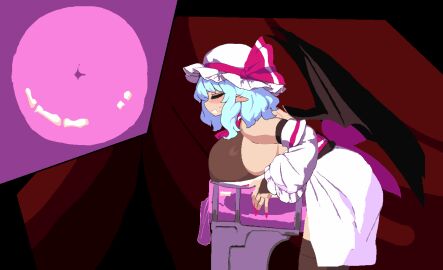 1futa animated artificial_vagina bat_wings big_breasts big_penis blue_hair breasts breeding_mount cock futa_masturbation futa_only futanari gif huge_breasts huge_cock intersex masturbation namako_(takorin) onahole penis pixel_art remilia_scarlet sex_toy solo solo_futa takorin touhou vampire vampire_girl wings