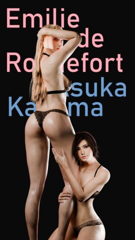 3d 3d_(artwork) blender cover emilie_de_rochefort female image kazama_asuka namco posing poster tekken tekken_8 yuri zandrinya