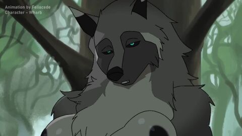 absurdres against_tree anthro anthro_on_human anthro_penetrated bnbigus bouncing_breasts breeding canid canine cum_inside eleniel feliscede growling human tagme thebredfactory video voice_acted wolf