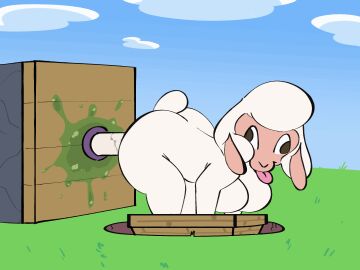 1girls 2024 4:3 all_fours ambiguous_penetration animated anthro boat bouncing_breasts bovid breasts caprine cross-eyed derp_eyes featureless_breasts female female_penetrated from_behind_position fucked_silly fur kindaprudish mammal microsoft minecraft minecraft_sheep_fucker_machine mojang outside penetration piston_(minecraft) sex sex_toy sheep sheep_(minecraft) short_playtime sky solo tail thick_thighs tongue tongue_out vehicle watercraft what white_body white_fur wool_(fur) xbox_game_studios