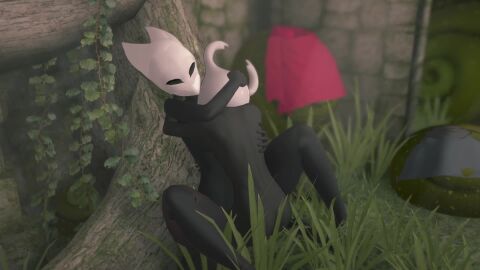 16:9 16:9_aspect_ratio alekseq animated black_body hollow_knight hollow_knight:_silksong hollow_knight_(character) hollow_knight_(franchise) hornet_(hollow_knight) koikatsu pixiv sex sfx silksong sound sound_effects tagme video