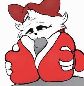 animated anthro big_breasts black_eyes blush bodily_fluids breast_play breasts clothed clothing digital_media domestic_cat duo felid feline felis fellatio female female_penetrated fur furry genitals hi_res hoodie huge_breasts male male/female male_penetrating male_penetrating_female mammal manu_(jeano_meower) nude oral oral_penetration paizuri penetration penile penis phil_sux sex short_playtime simple_background titfuck titjob topwear white_body white_fur