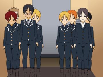 animated big_breasts breasts breasts_bigger_than_head breasts_out_of_clothes clothing_rip female group imminent_rape pervert ripped_shirt sarris15 school_uniform sexual_harassment slideshow