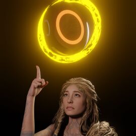 3d azzat blonde_hair circle_button female gameplay_mechanics god_of_war god_of_war_ragnarok goddess mature meme milf norse_mythology playstation_button_symbol sif_(god_of_war) video_game_character