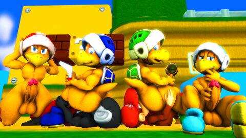 2021 3d ?_block abs anal anthro anthro_only ape armor ass balls big_ass big_balls big_butt big_penis black_body black_fur black_hair blue_boots blue_clothing blue_eyes blue_footwear blue_helmet blue_shoes boomerang boomerang_bro boomerang_bros. boots bottomwear brick_block brown_body brown_fur chimpanzee clothing cloud crop_top day diddy_kong digital_media_(artwork) donkey_kong_(series) doommusk facesitting finger_in_mouth fire_bros. footwear front_view fur furry gay genitals green_boots green_clothing green_footwear green_helmet green_shoes grey_body grey_ears grey_fur group hair half-closed_eyes hammer hammer_bro hammer_bros. hand_on_head hand_on_leg hand_on_own_head hand_on_own_penis hand_on_penis haplorhine hat headgear headwear helmet hi_res holding_boomerang holding_hammer holding_object holding_ranged_weapon holding_tool holding_weapon ice_bros. kneeling kong koopa leg_grab lire_(doommusk) looking_at_another looking_back looking_pleasured lying male male/male male_rimmed male_rimming male_rimming_male mammal mario_(series) masturbation monkey multicolored_body multicolored_bottomwear multicolored_clothing multicolored_fur multicolored_scales muscular muscular_anthro muscular_male narrowed_eyes nintendo on_back on_ground oral orange_body orange_scales outside pan_(genus) pants penile penile_masturbation penis primate ranged_weapon red_boots red_bottomwear red_clothing red_crop_top red_eyes red_footwear red_hat red_headwear red_helmet red_pants red_shirt red_shoes red_topwear rimming rimming_male scales scalie sex shirt shoes sitting sitting_on_another sitting_on_ground source_filmmaker_(artwork) super_mario_bros. tan_body tan_ears tan_fur tan_nose thick_thighs tools topwear two-tone_body two-tone_bottomwear two-tone_clothing two-tone_fur two-tone_hat two-tone_helmet two-tone_pants two-tone_scales weapon white_clothing white_hat white_headwear white_helmet yellow_nose