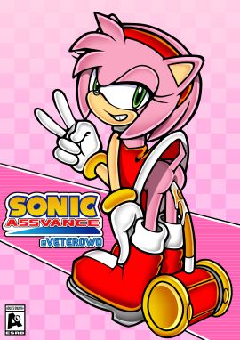 absurd_res accurate_art_style amy_rose anal anal_masturbation anal_sex anthro ass bodily_fluids boots bottomless bracelet clothed clothed_masturbation clothing digital_media dress eulipotyphlan female footwear fur genital_fluids genitals gesture gloves green_eyes hair hand_gesture handwear hedgehog hi_res improvised_sex_toy jewelry looking_at_viewer mammal masturbation object_in_ass object_insertion on_model penetration pink_body pink_fur pink_hair sega simple_background smile smirk solo sonic_(series) sonic_advance sonic_the_hedgehog_(series) tail text uekawa_style v_sign vetero